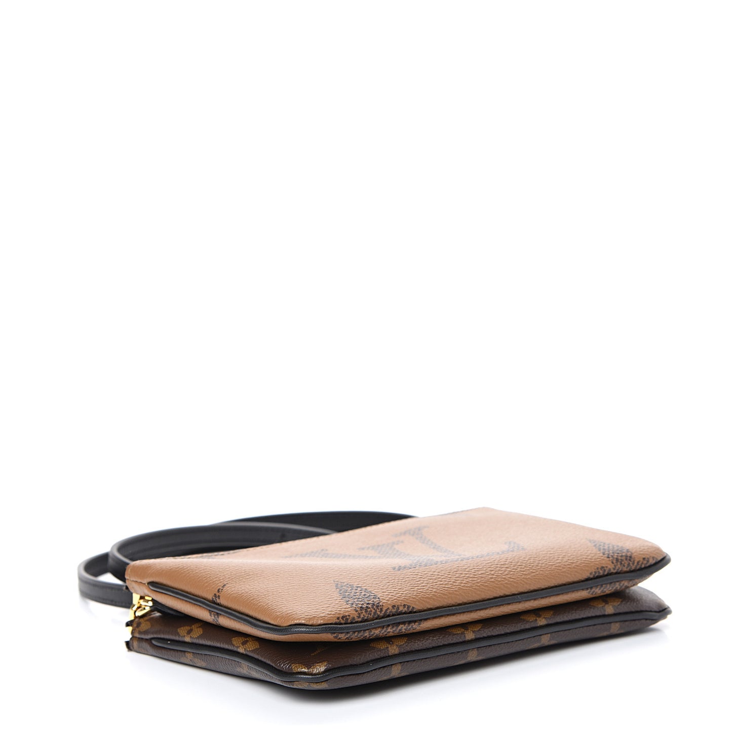 Reverse Monogram Giant Double Zip Pochette