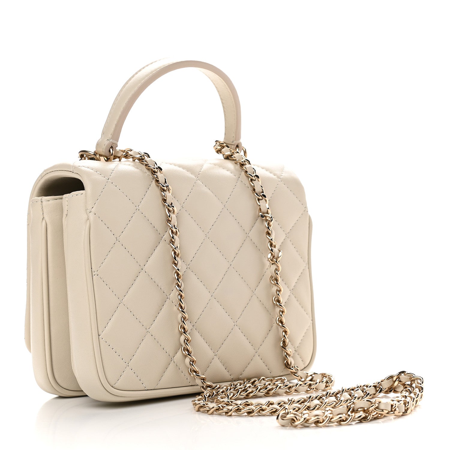 Chanel Lambskin Quilted Mini Citizen Chic Flap Ivory 3 of 9