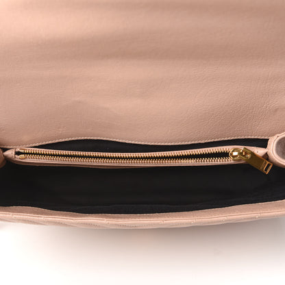 Saint Laurent Sheepskin Matelasse Chevron Monogram Large College Satchel Rose Antic 5 of 9