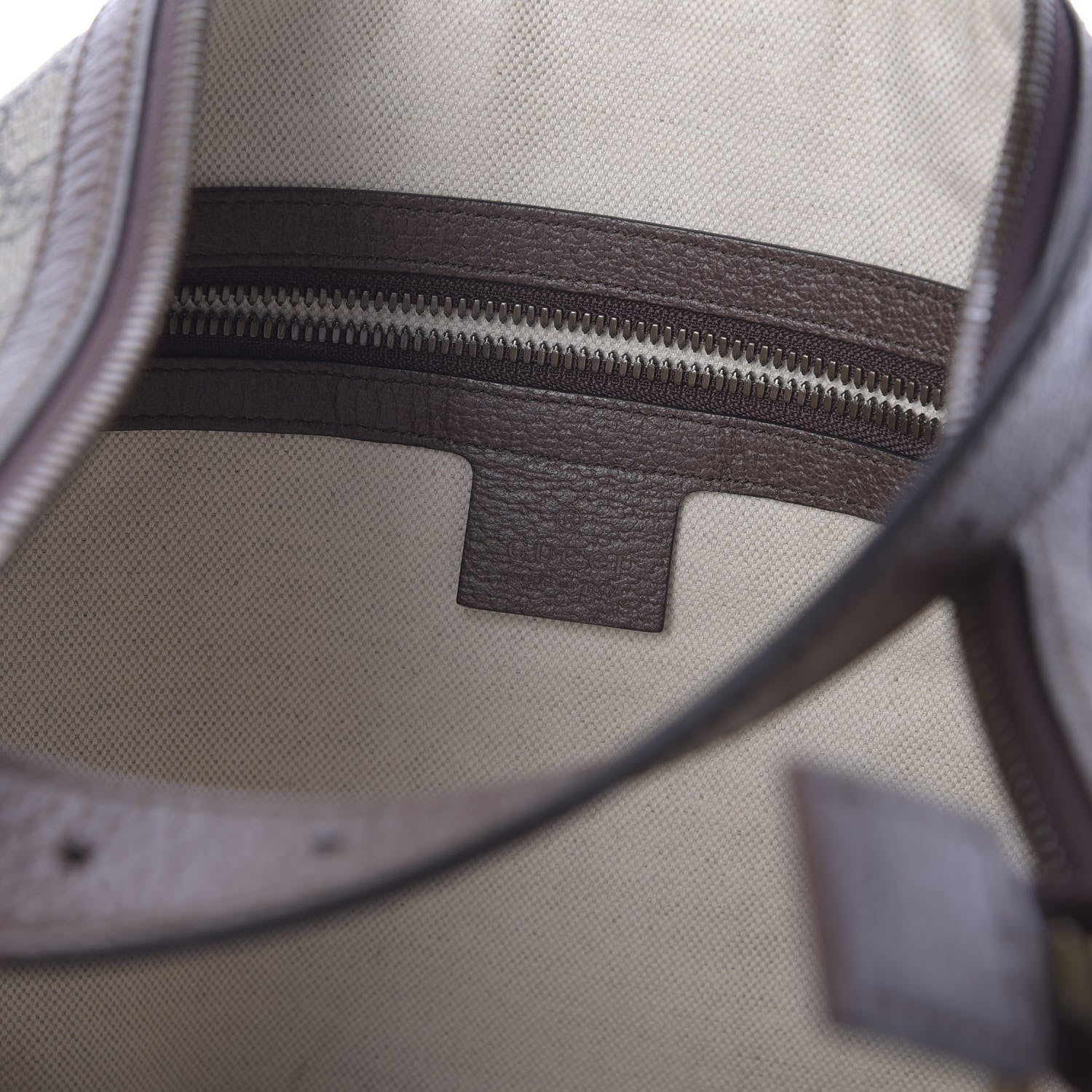 Gucci GG Supreme Monogram Web Ophidia Half Moon Hobo Brown 8 of 10