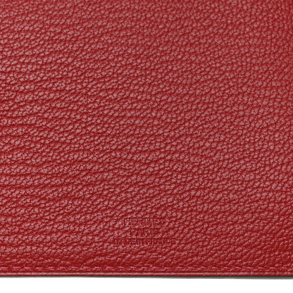 Hermes Chevre Mysore Tarmac PM Passport Holder Rouge Casaque 6 of 6