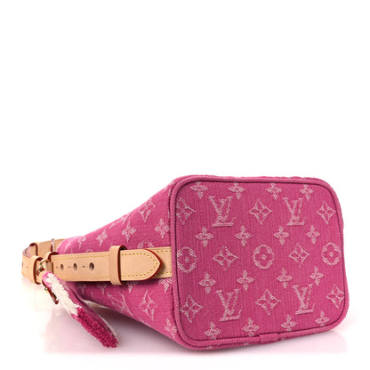 Louis Vuitton Monogram Denim All In BB Fuchsia 3 of 9
