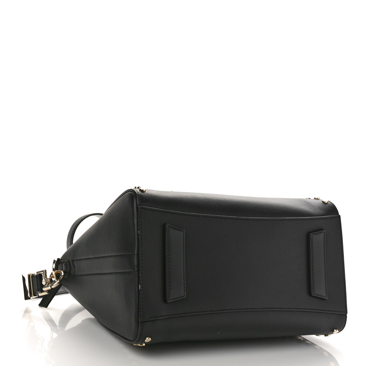 Smooth Calfskin Small Studded Antigona Black