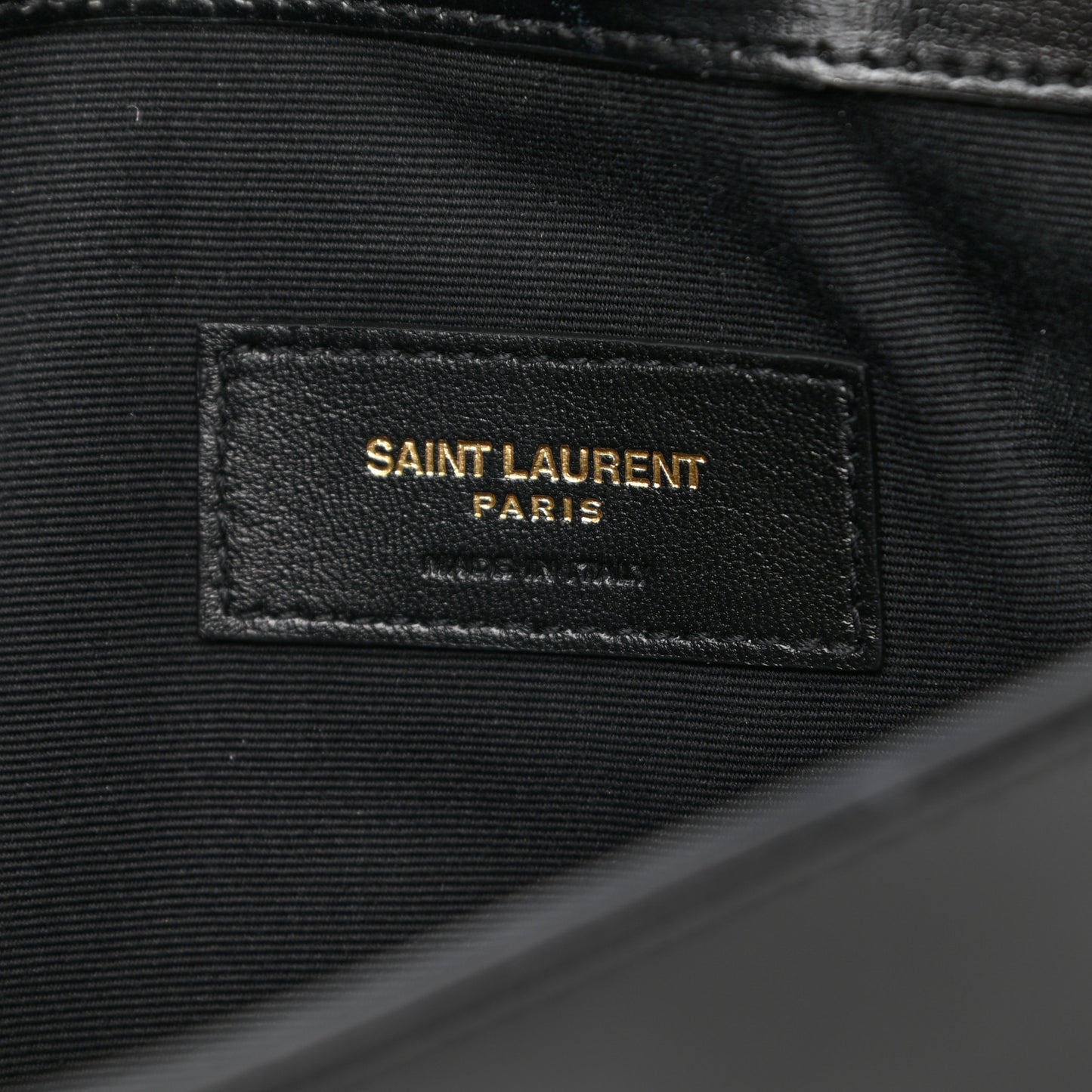 Smooth Shiny Calfskin Monogram Uptown Pouch Black