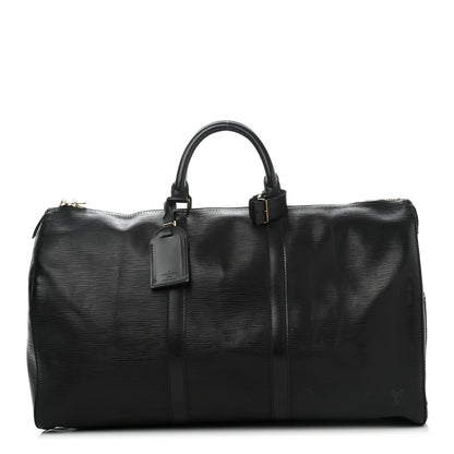 Louis Vuitton Epi Keepall 50 Black 1 of 15