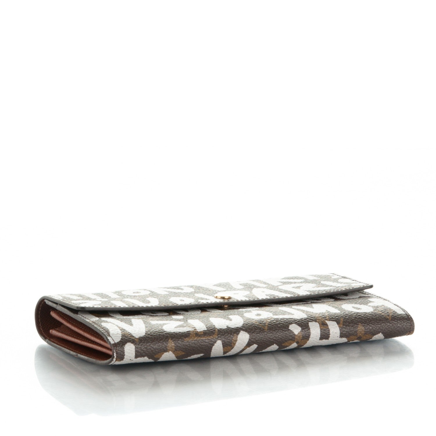 Louis Vuitton Monogram Graffiti Porte-Monnaie Wallet Silver 4 of 6