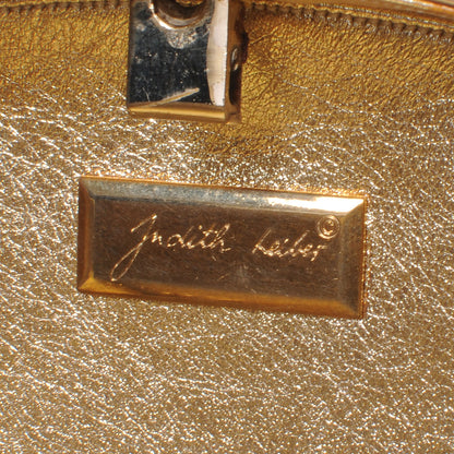 Judith Leiber Crystal Herringbone Clutch Gold 6 of 8