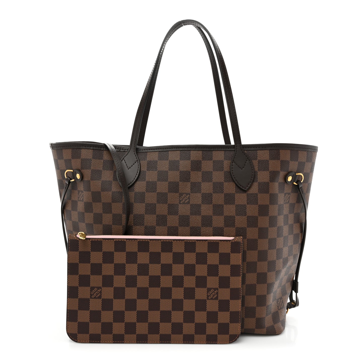 Damier Ebene Neo Neverfull MM Rose Ballerine