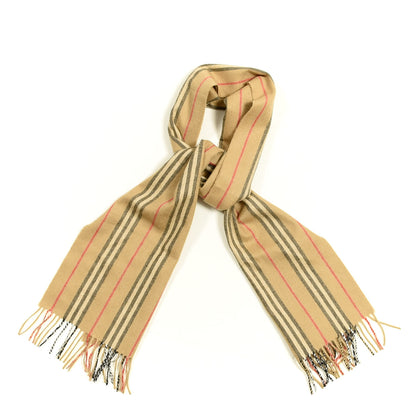 Burberry Cashmere Small Icon Stripe Scarf Archive Beige 1 of 3