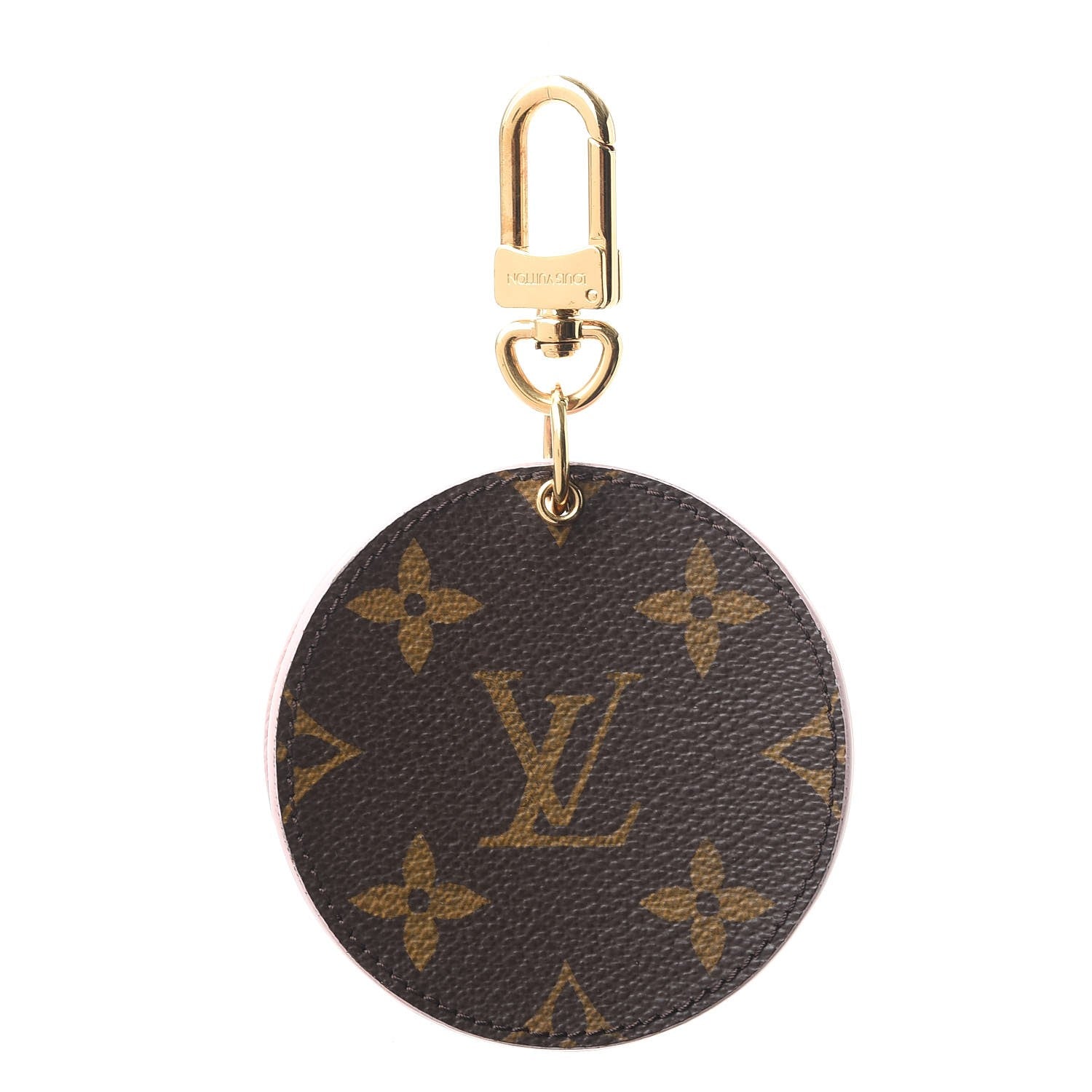 Louis Vuitton Monogram LV Mirror Bag Charm Key Holder Rose Ballerine 1 of 8