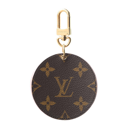 Louis Vuitton Monogram LV Mirror Bag Charm Key Holder Rose Ballerine 1 of 8