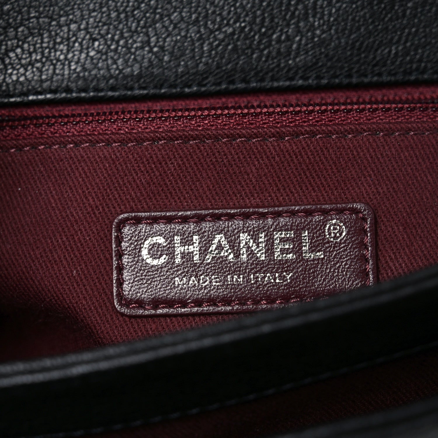 Chanel Goatskin Quilted Medium Perfect Edge Flap Black 6 of 10