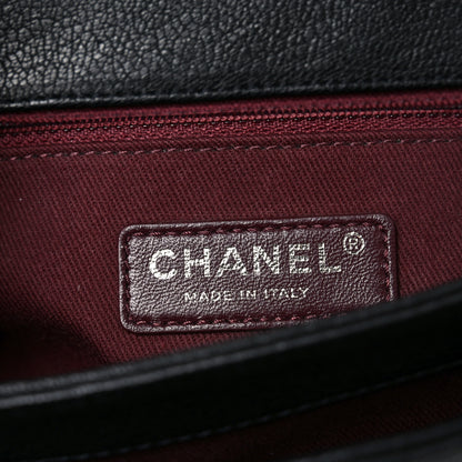 Chanel Goatskin Quilted Medium Perfect Edge Flap Black 6 of 10