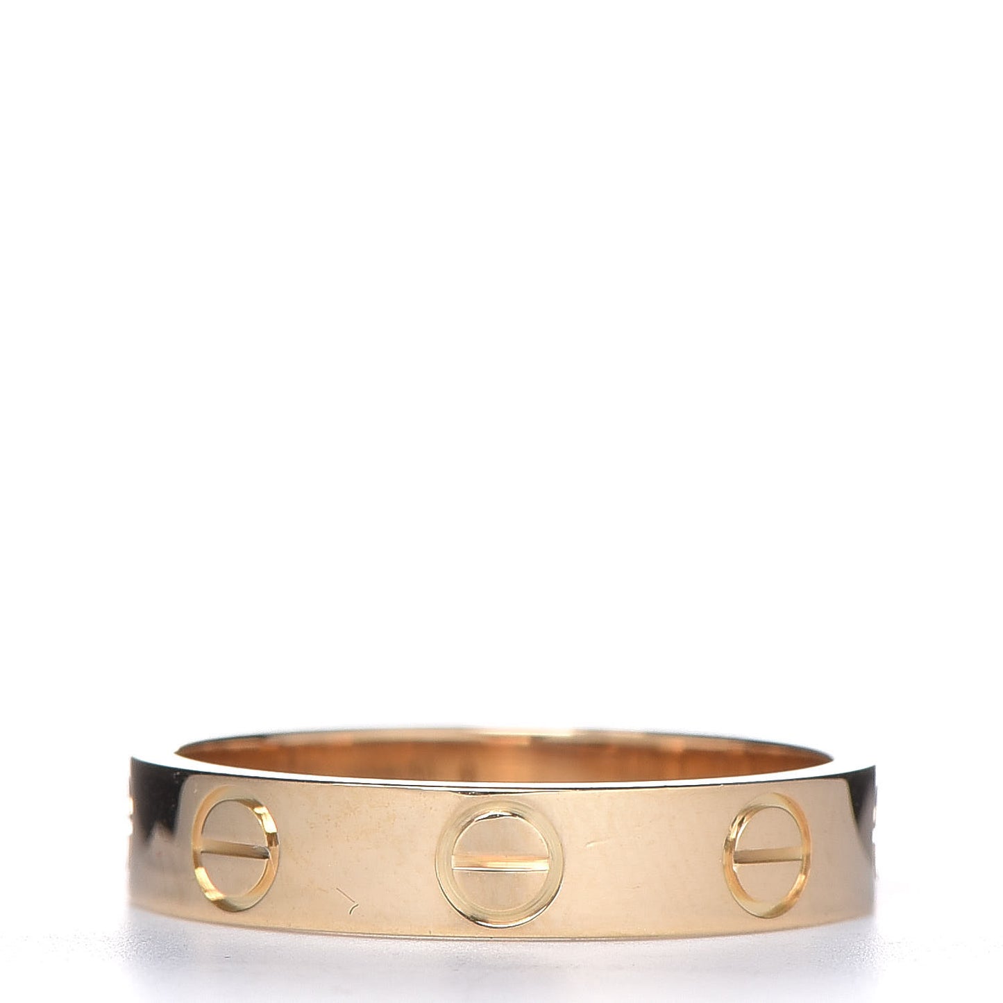 18K Yellow Gold 3.5mm LOVE Wedding Band Ring 49 5