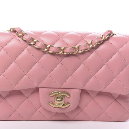Chanel Lambskin Quilted Mini Rectangular Flap Pink 11 of 11