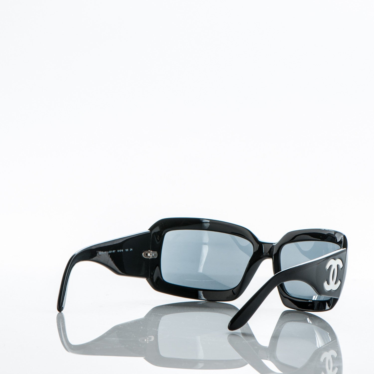 Chanel Mother of Pearl CC Sunglasses 5076-H Black 4 of 6