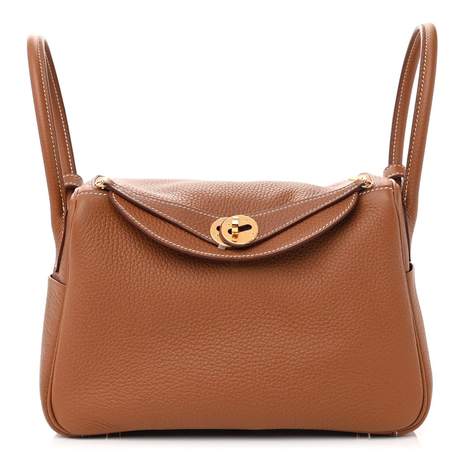 Hermes Taurillon Clemence Lindy 26 Gold 1 of 10