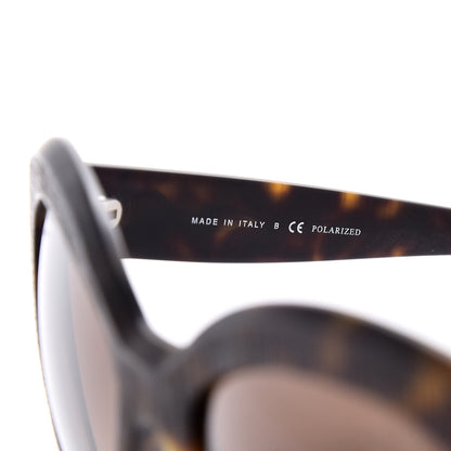 Chanel Tweed Effect CC Polarized Butterfly Signature Sunglasses 5332 Havana 5 of 8