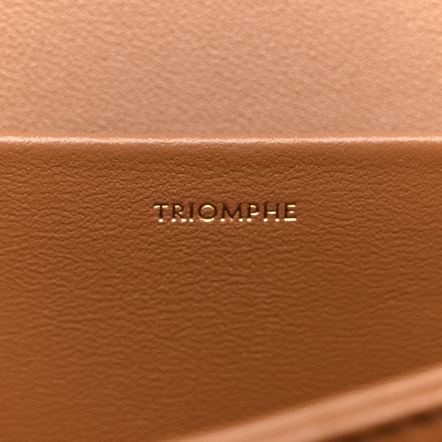 Shiny Calfskin Medium Triomphe Bronze
