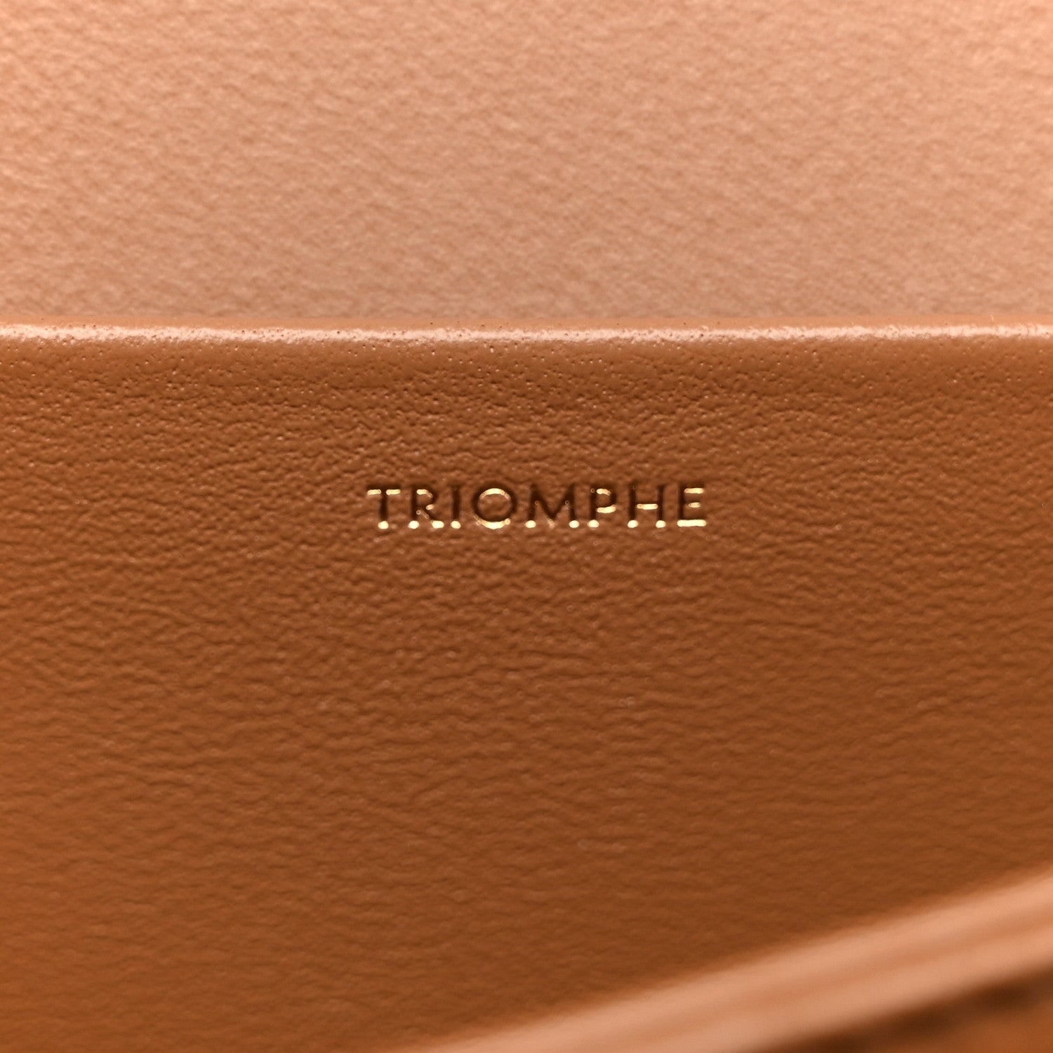Celine Shiny Calfskin Medium Triomphe Bronze 7 of 16