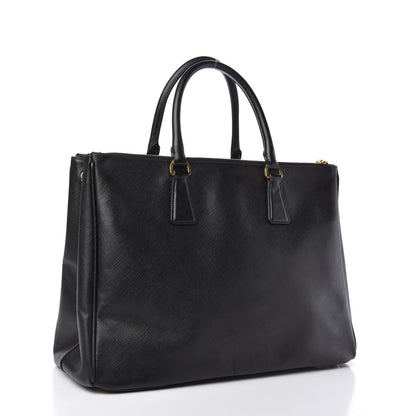 Prada Saffiano Lux Extra Large Galleria Double Zip Tote Black 3 of 10