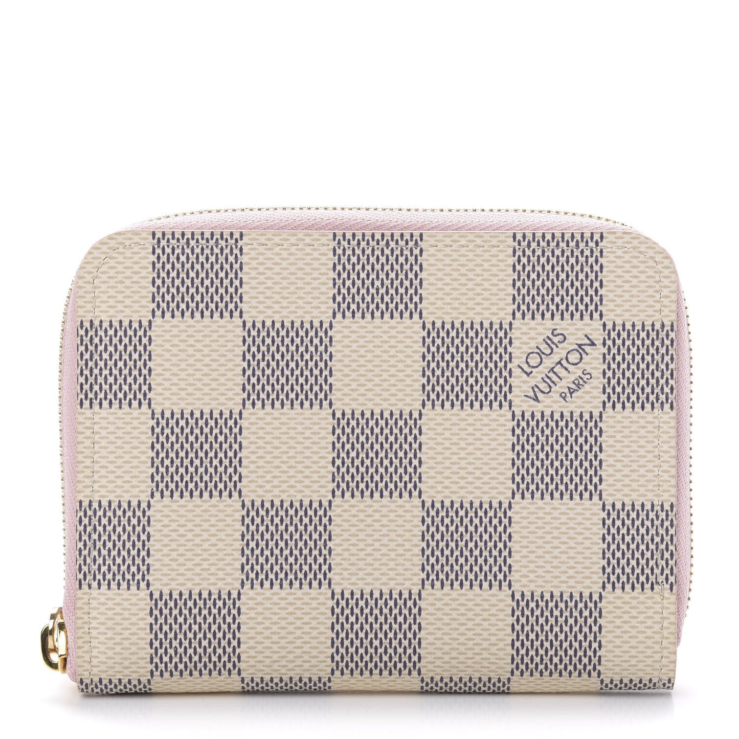 Damier Azur Zippy Coin Purse Rose Ballerine