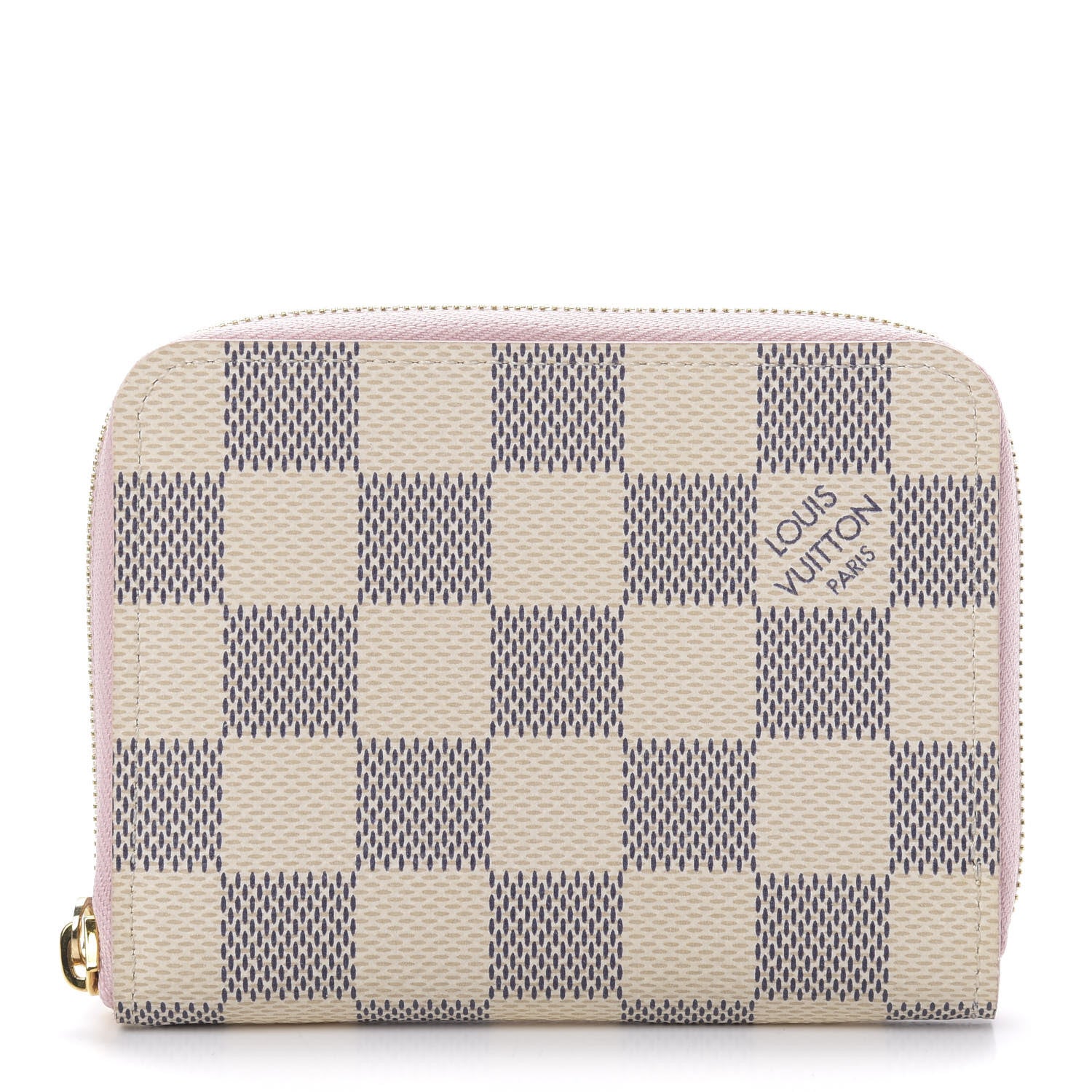 Louis Vuitton Damier Azur Zippy Coin Purse Rose Ballerine 1 of 7