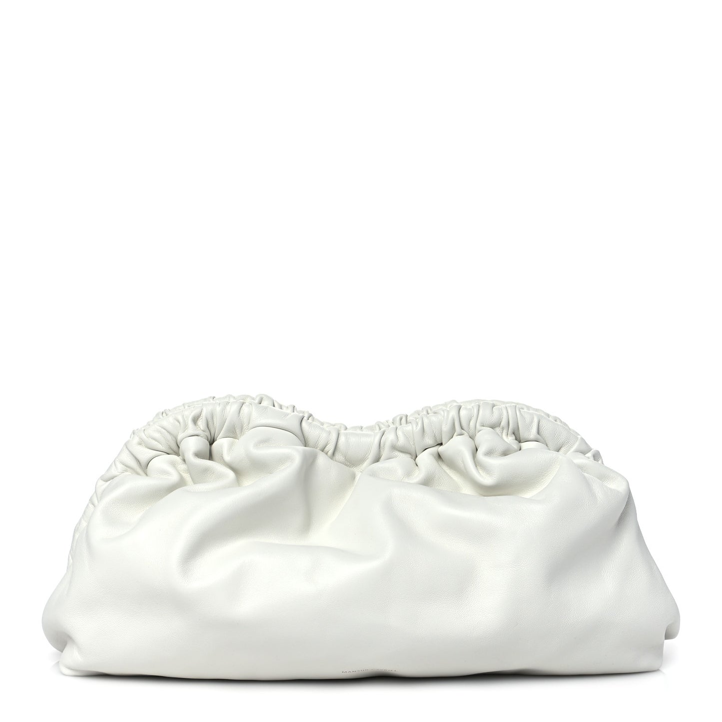 Lambskin Cloud Clutch White
