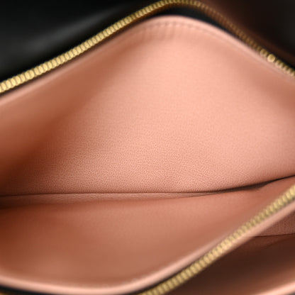 Louis Vuitton Lambskin Embossed Monogram Pochette Coussin Black 6 of 10
