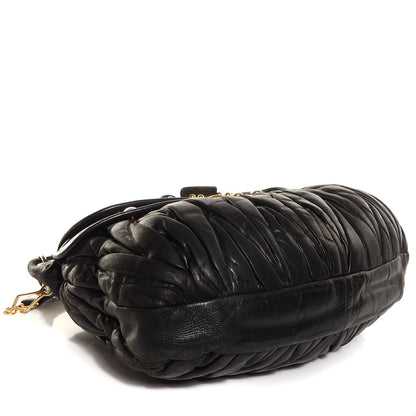 Miu Miu Nappa Matelasse Coffer Hobo Black 4 of 8