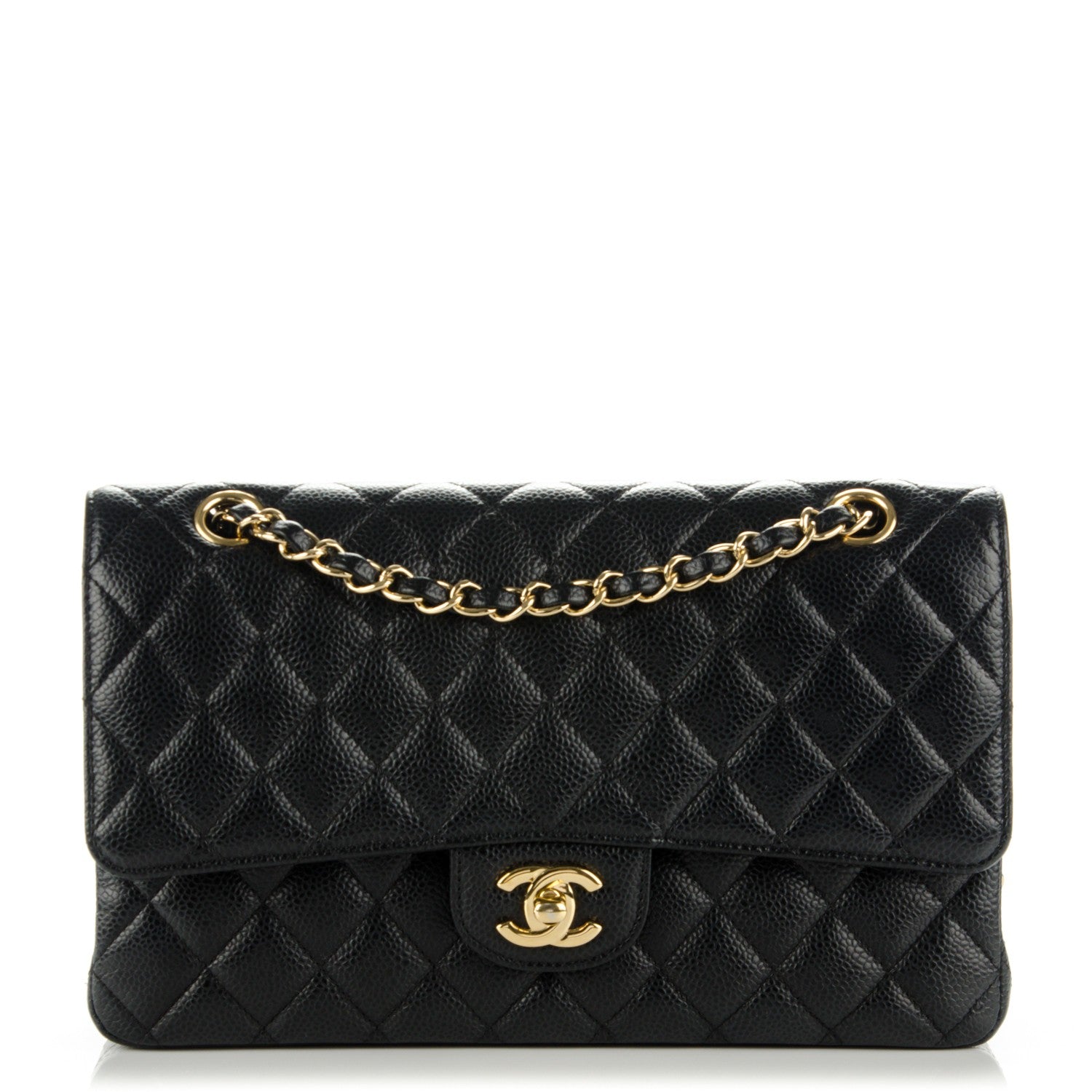 Chanel Caviar Quilted Medium Double Flap Black 1 of 9