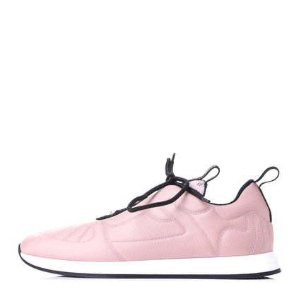 Fendi Nylon FFreedom Sneakers 38 White Rosa 1 of 11