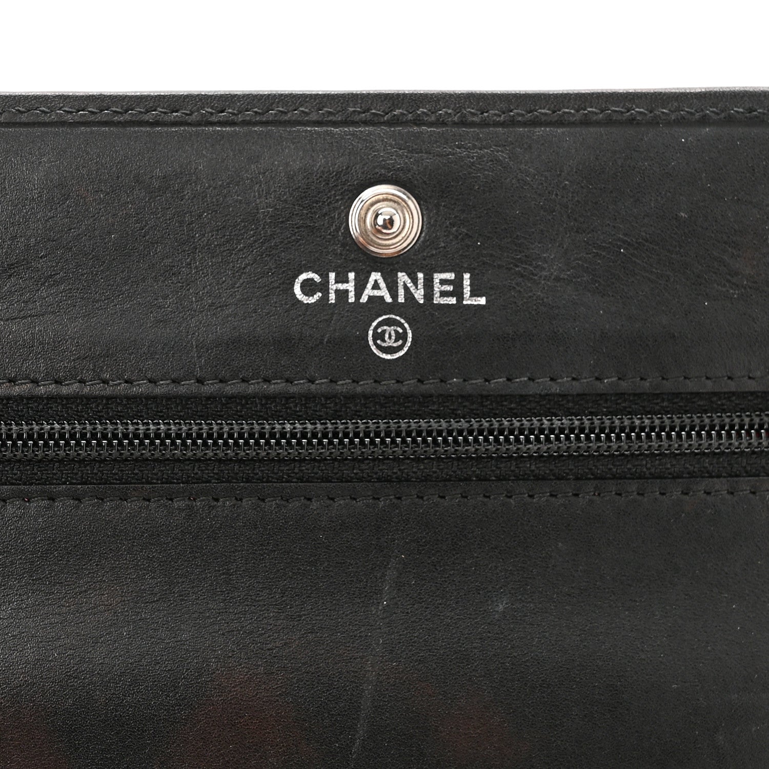 Chanel Calfskin Quilted Cambon Wallet On Chain WOC Black 6 of 13