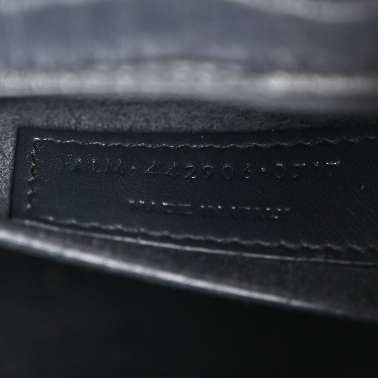 Calfskin Crocodile Embossed Medium Monogram Sunset New Graphite