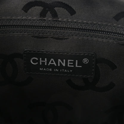 Chanel Calfskin Quilted Cambon Pochette Beige Black 6 of 11