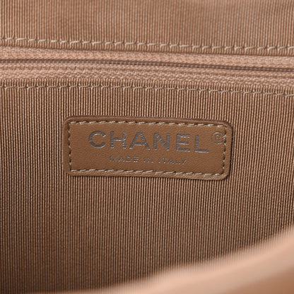 Chanel Caviar Quilted Large Urban Companion Top Handle Shopping Tote Beige 6 of 17