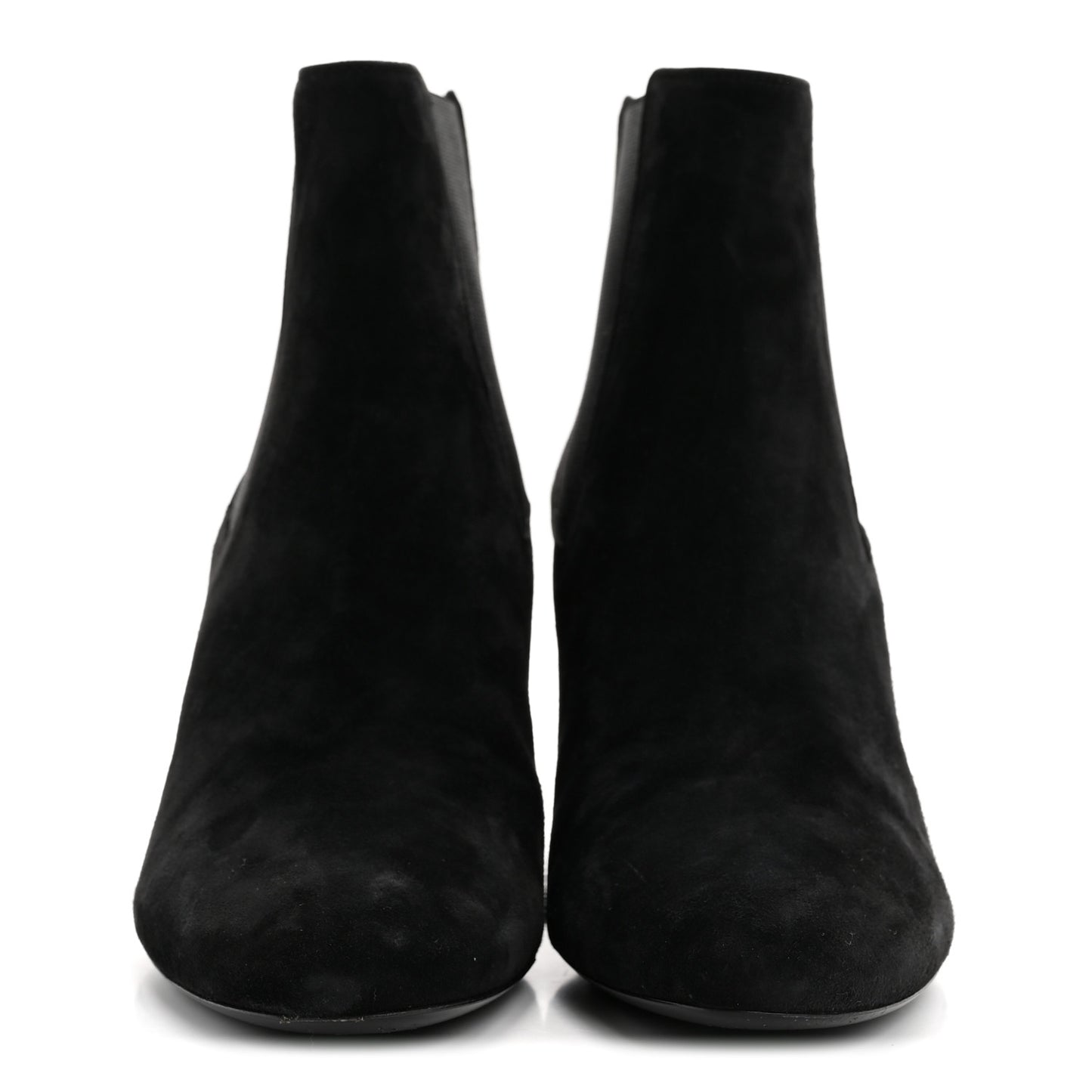 Suede Loulou Pin Booties 36 Black