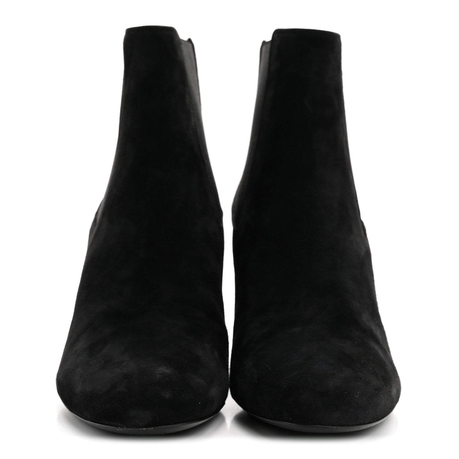 Saint Laurent Suede Loulou Pin Booties 36 Black 6 of 20