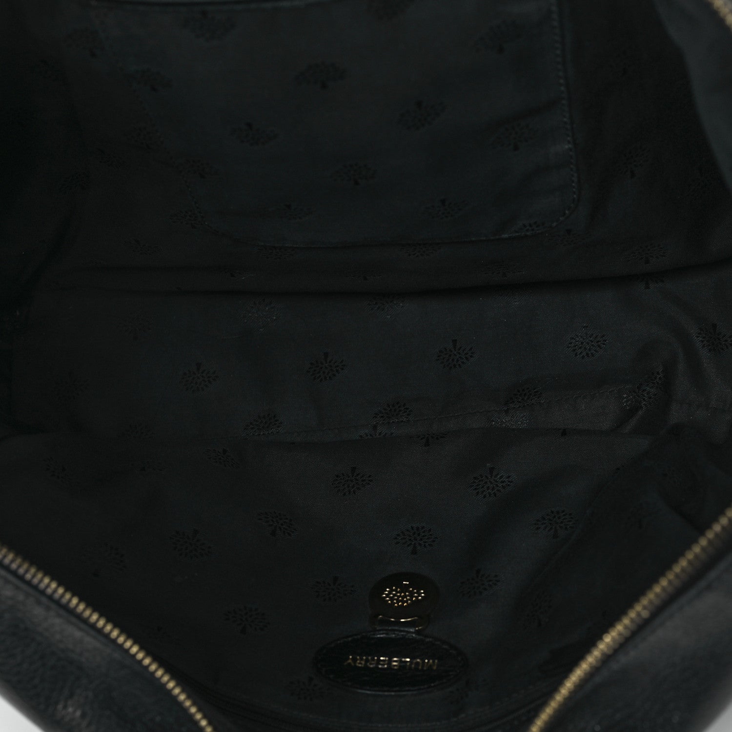 Mulberry Glossy Goatskin Medium Del Rey Satchel Black 5 of 11