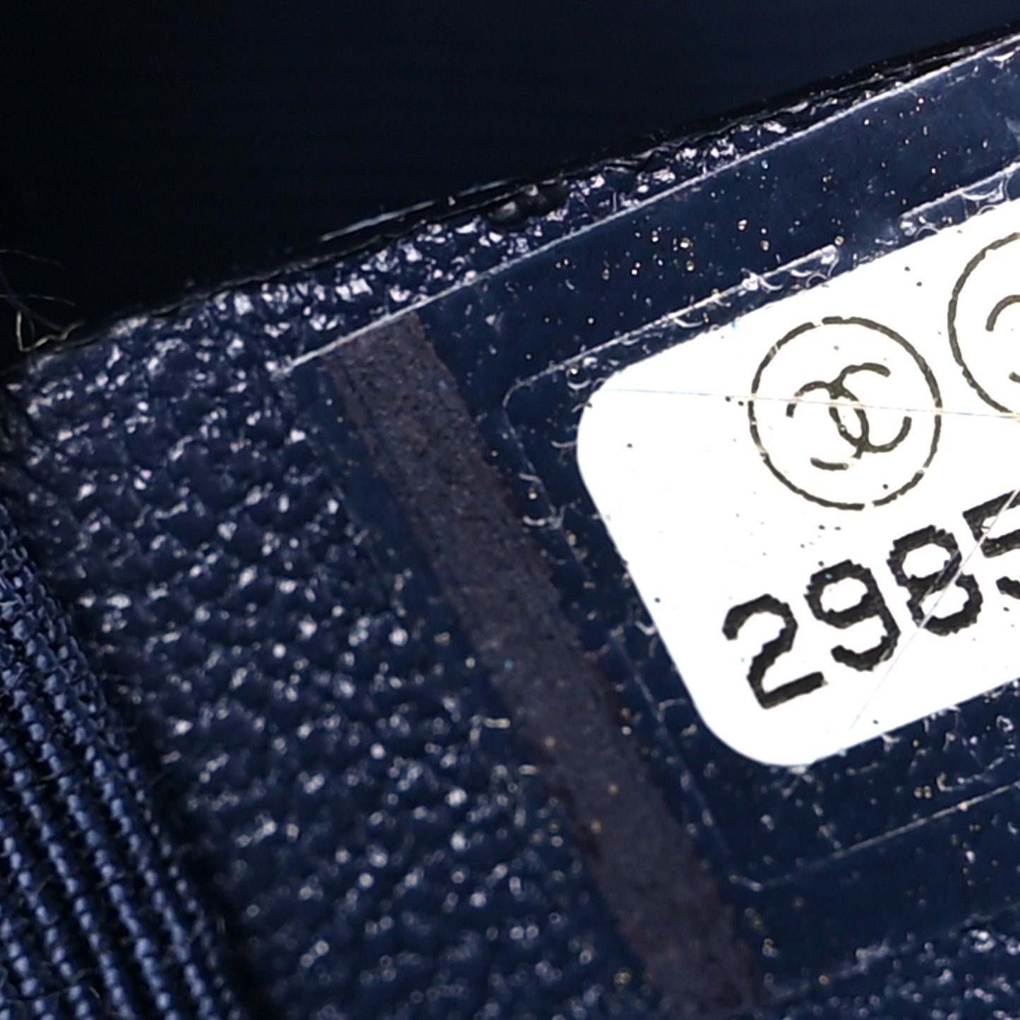 Lambskin Quilted Large Chanel 19 Flap Navy Blue