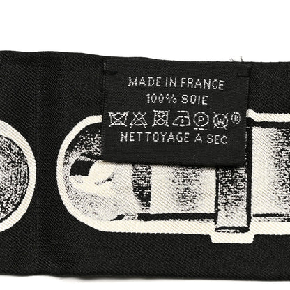 Hermes Silk Le Tresor De Medor Twilly Black White 5 of 5