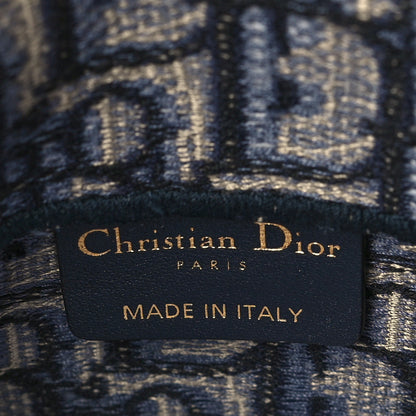 Christian Dior Oblique Embroidered Saddle Belt Pouch Blue 5 of 5