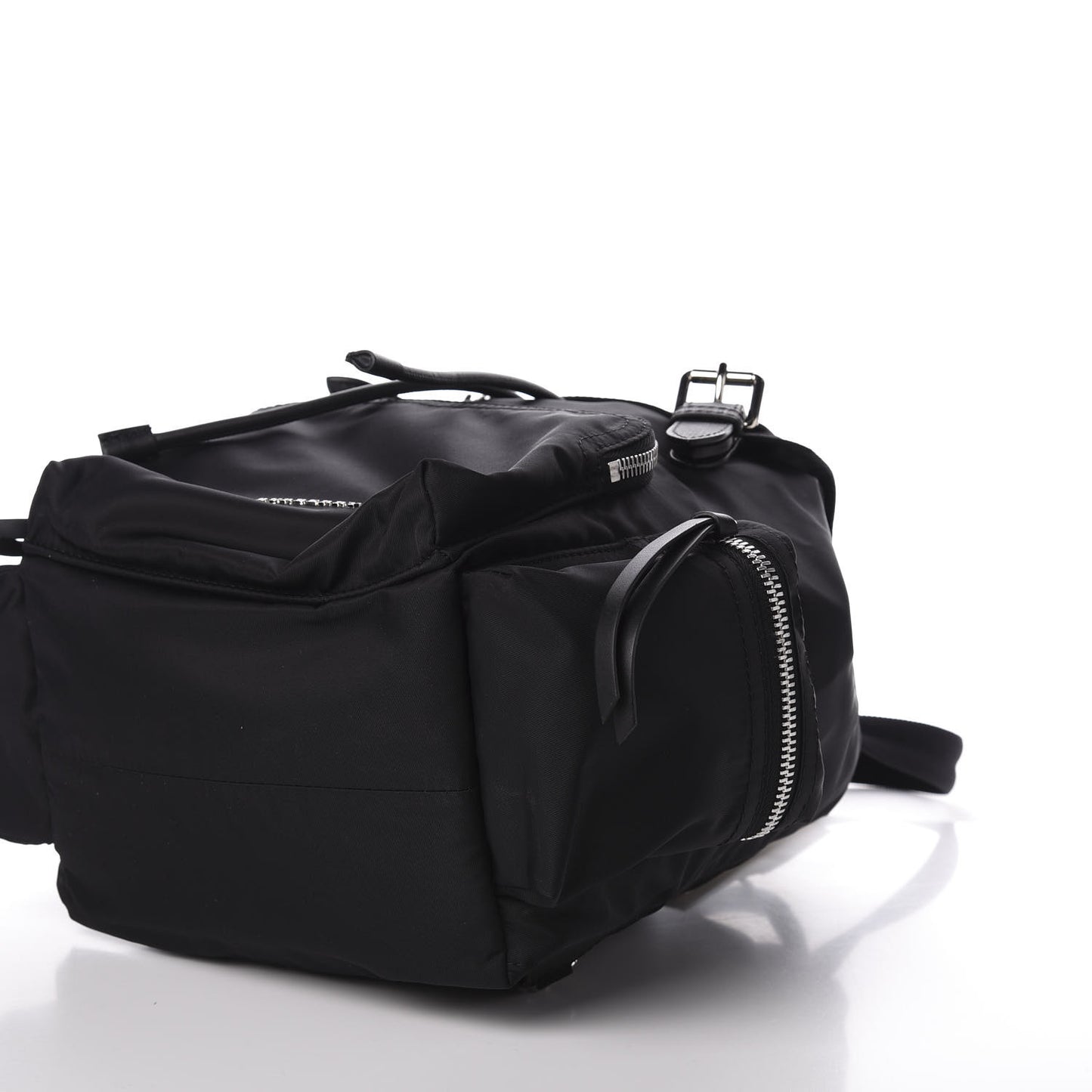 Nylon Medium Rucksack Backpack Black