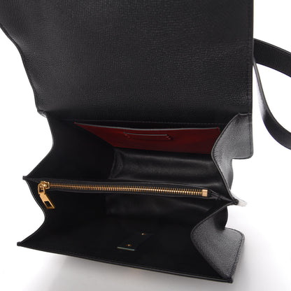 Valentino Garavani Grainy Calfskin Large VSling Shoulder Bag Black 5 of 10