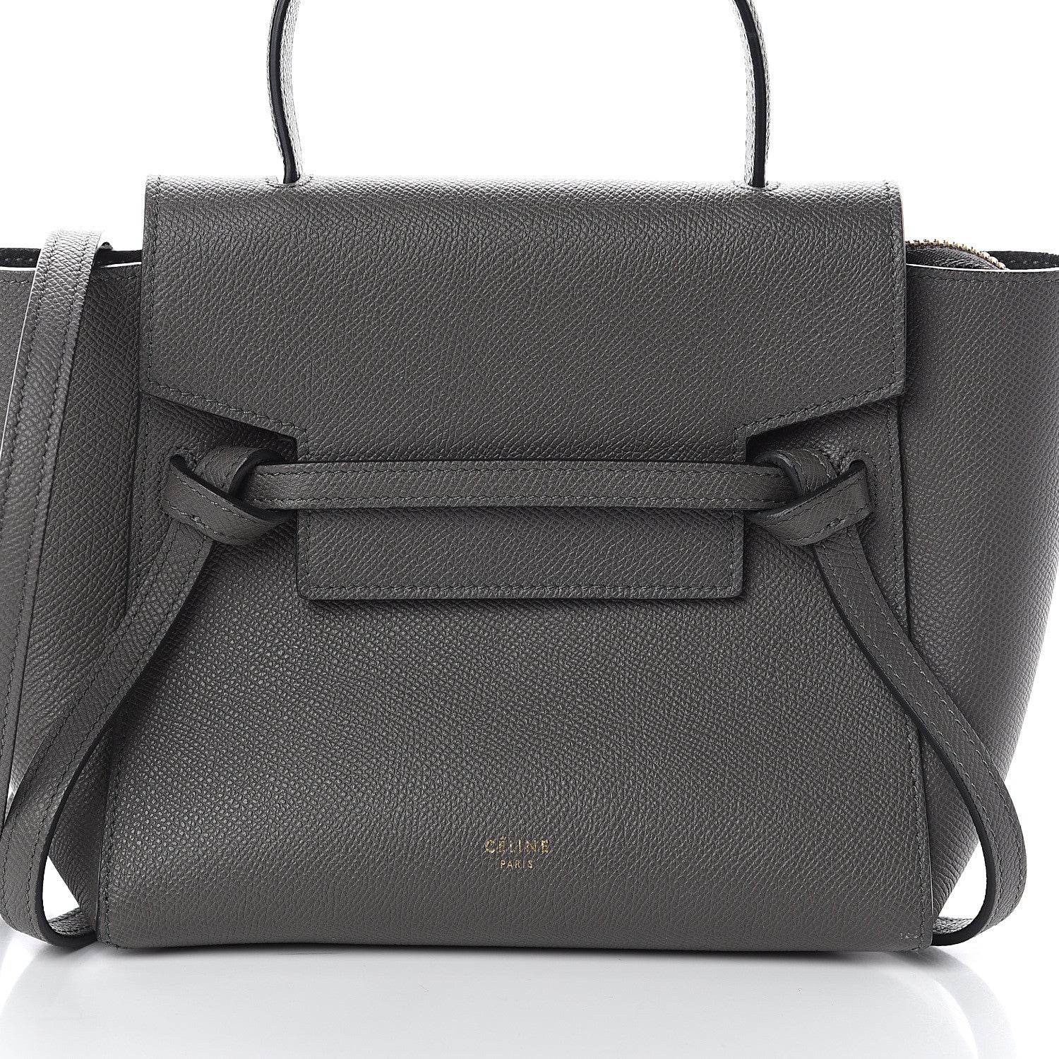 Celine Grained Calfskin Nano Belt Bag Grey 6 of 8