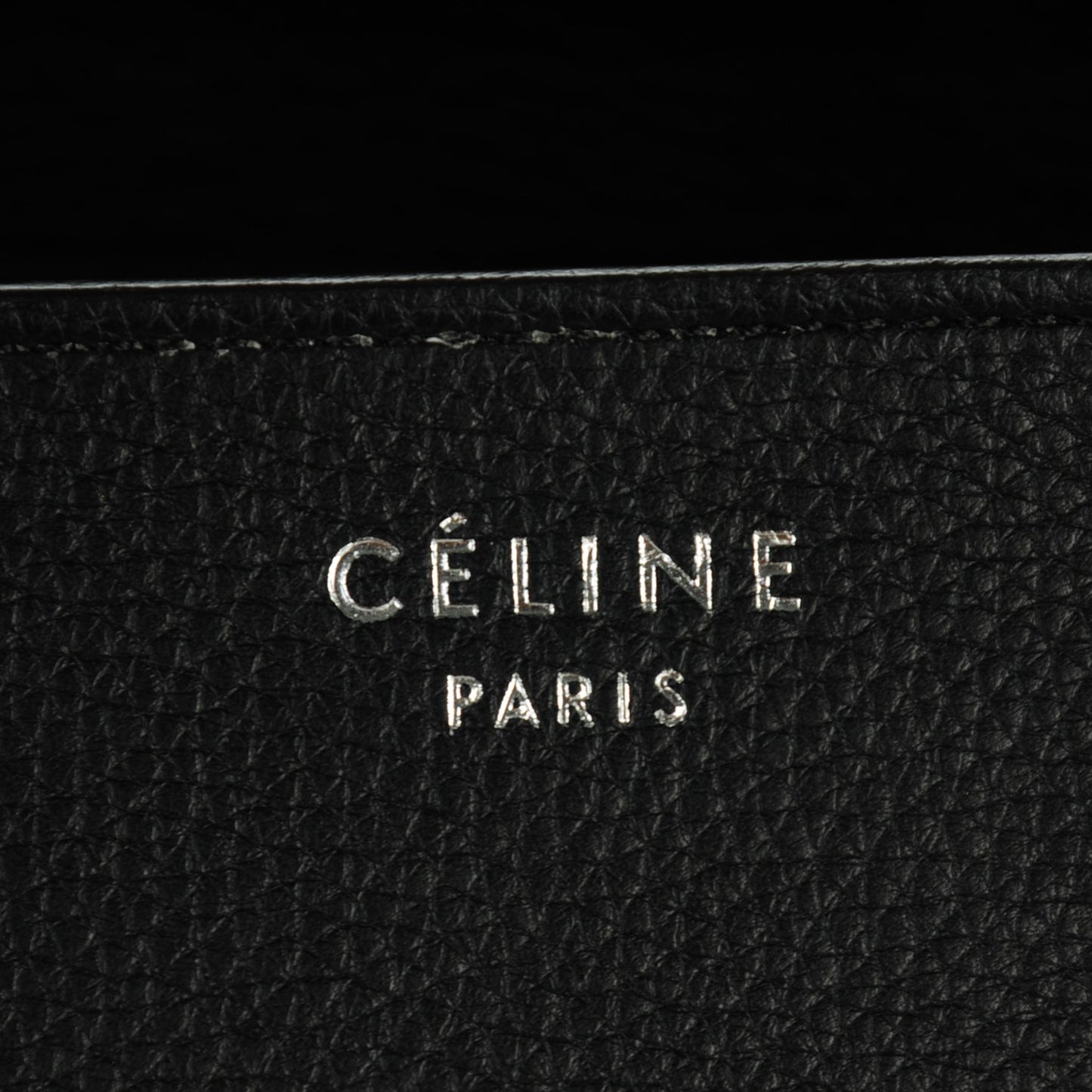 Drummed Calfskin Mini Luggage Black