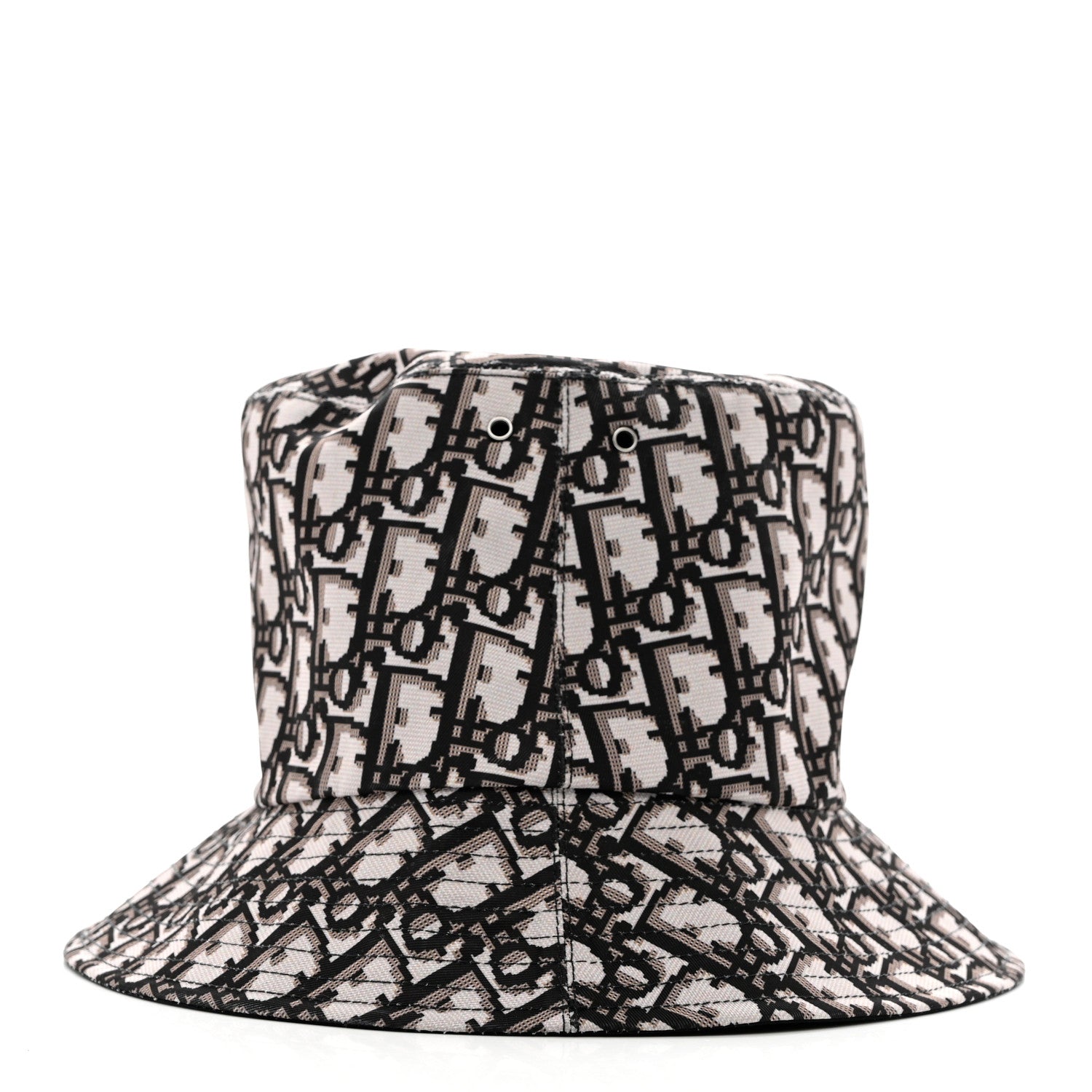 Christian Dior Oblique Reversible Teddy-D Brim Bucket Hat 58 Black 11 of 16