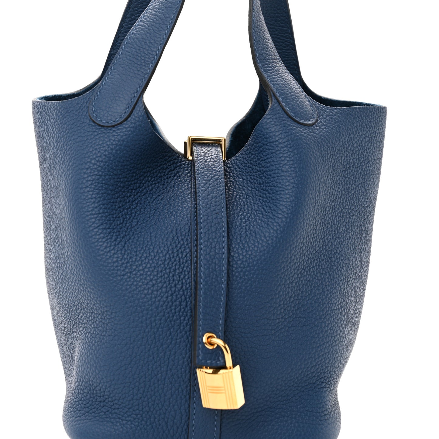 Taurillon Clemence Picotin Lock 18 PM Deep Bleu