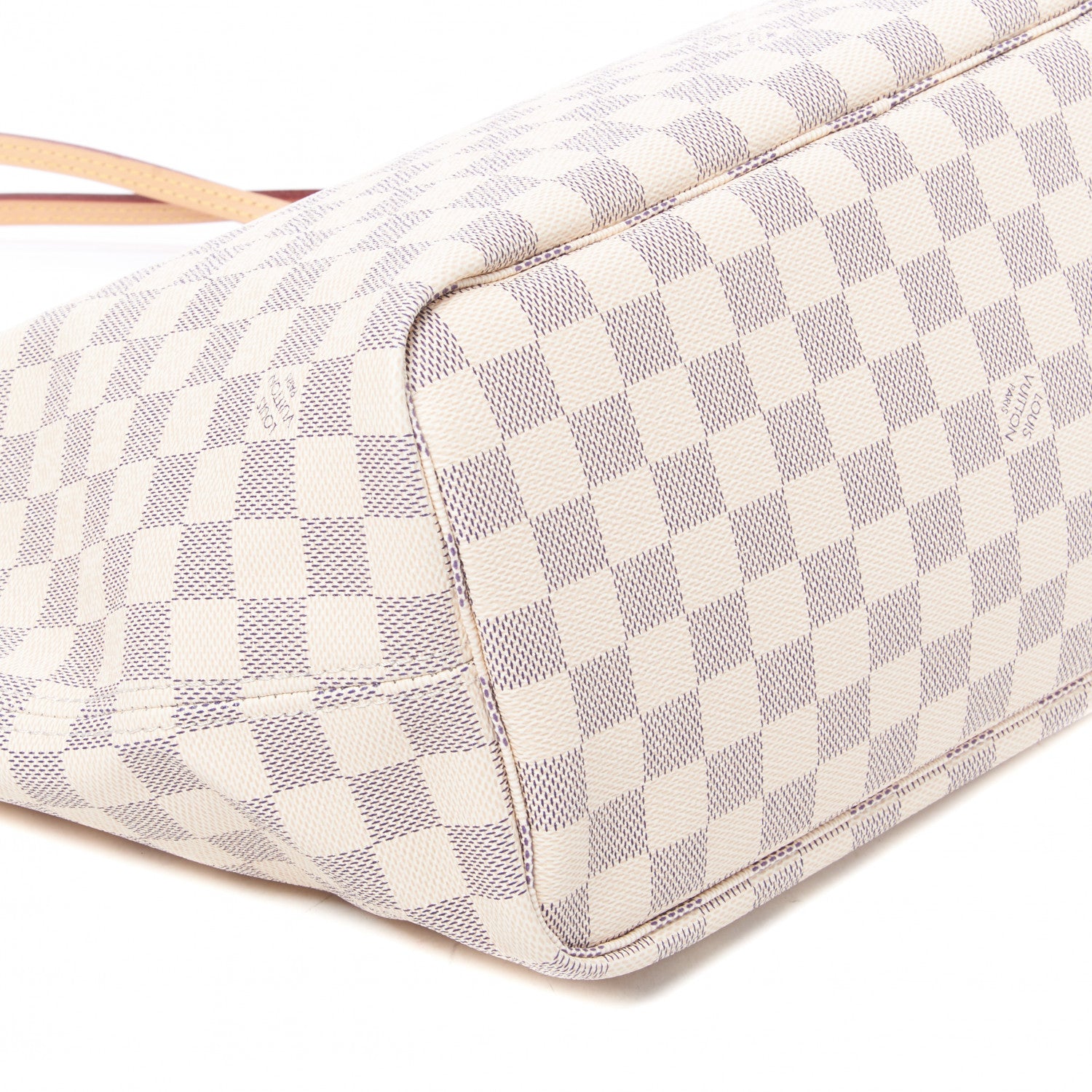 Louis Vuitton Damier Azur Neo Neverfull MM Rose Ballerine 5 of 8