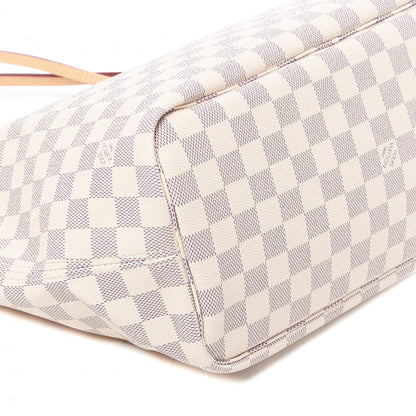 Louis Vuitton Damier Azur Neo Neverfull MM Rose Ballerine 5 of 8